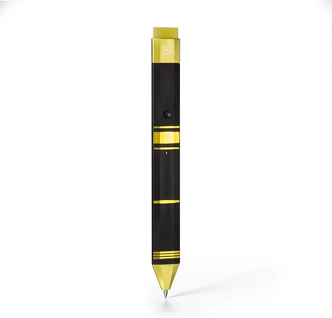 Pen Bookmark with Refills | Erasable Ballpoint Gel Pen and Bookmark 3-in-1 | Ink Novelty Pen with Eraser | Page Marker | Book Marker | Page Holder Clip | Gift for Reader and Writer (Black Gold)