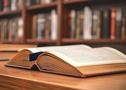 Bible Ribbon Bookmark Artificial Leather Multiple Page Marker with 5 Color Ribbons for Book Lover Reader Teacher Student Christmas Gift (Blue)