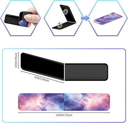 48 Pieces Magnetic Bookmarks Magnet Page Markers - Book Marks for Reading Women & Men with Storage Boxes - Cute Magnet Bookmark Clips for Reading Pleasure（Stars）