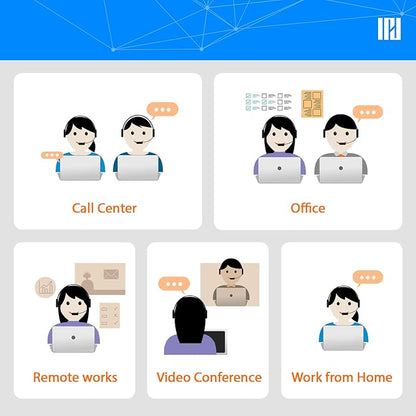 IPD IPH-165 Phone Headset with Noise Cancelling Microphone for Office and Call Center-Compatible with Avaya 1608 1616 9601 9608 9611 9611G 9620 9621 9630 9631 9640 9641 9650 9670 J139 J159 J169 J179