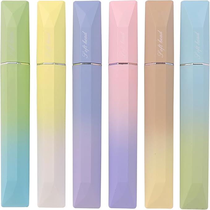 COLNK Pastel Highlighter Set, 6 pcs Aesthetic Highlighters Assorted Colors,Chisel Tip, Cute Highlighter Color Pens for Color Coding,No Bleed, Pastel Ink A