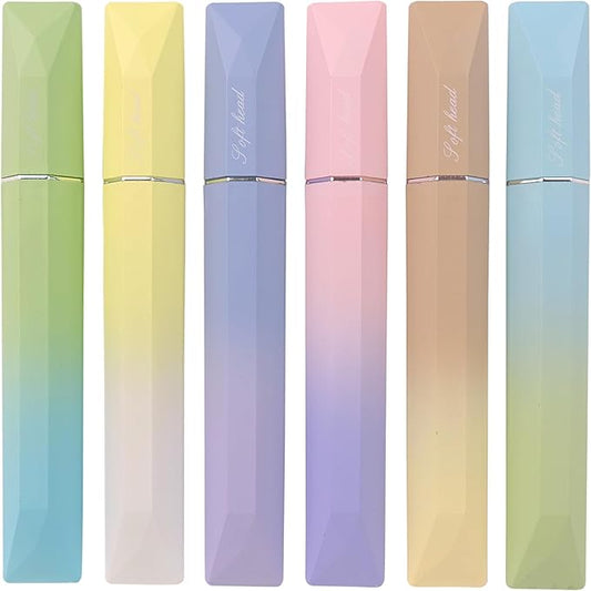 COLNK Pastel Highlighter Set, 6 pcs Aesthetic Highlighters Assorted Colors,Chisel Tip, Cute Highlighter Color Pens for Color Coding,No Bleed, Pastel Ink A