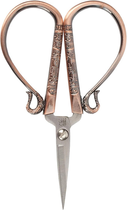 JubileeYarn Classic Chinese Small Embroidery Craft Scissors - Copper - 1 Scissor