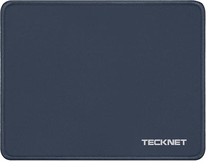 TECKNET Mouse Pad with Anti-fray Stitchin, Waterproof Surface & Non-Slip Rubber Base with Stitched Edges Gaming Mouse Mat for Laptop，Compatible with Laser and Optical Mice
