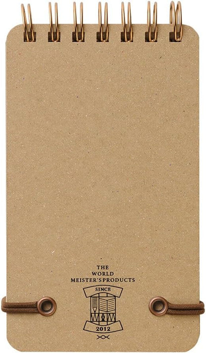 DESIGNPHIL Midori 11799006 Notepad WM Ring Memo Grain Dark Brown