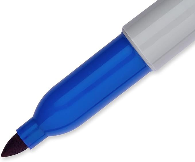 Sharpie Permanent Markers | Fine Point | Black & Blue | 2 Count