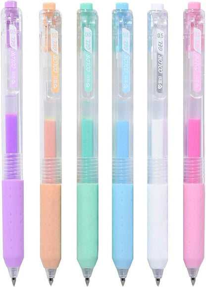 Yogurt color Journal Planner Pens Colorful 0.5mm Markers Fine Tip Drawing Pens Porous Fineliner Pen for Bullet Journaling Writing Note Taking Coloring Art Office School Supplies (6 yogurt color)
