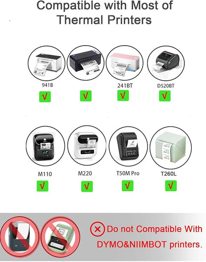 2 x 2 Round Thermal Labels, 2 inch Round Thermal Sticker Labels for Business and Home, for Label Printer, for M110/M220/M221 Label Maker，140 Labels for Printer