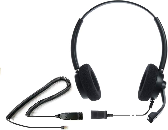 IPD IPH-165 Phone Headset with Noise Cancelling Microphone for Office and Call Center-Compatible with Avaya 1608 1616 9601 9608 9611 9611G 9620 9621 9630 9631 9640 9641 9650 9670 J139 J159 J169 J179