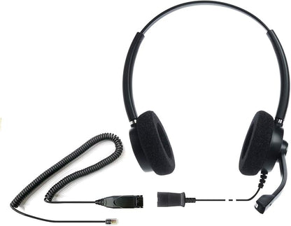 IPD IPH-165 Phone Headset with Noise Cancelling Microphone for Office and Call Center-Compatible with Avaya 1608 1616 9601 9608 9611 9611G 9620 9621 9630 9631 9640 9641 9650 9670 J139 J159 J169 J179