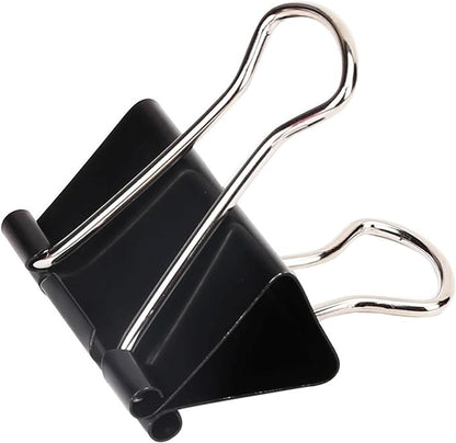 Binder Clips,Mini Binder Clips, Paper Clips (60Pcs) 0.6 Inch,Black Metal Paper Clamps for Office, Home, School