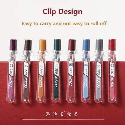 Retro Journal Planner Pens Colorful 0.5mm Markers Fine Tip Drawing Pens Porous Fineliner Pen for Bullet Journaling Writing Note Taking Coloring Art Office School Supplies (8 retro colors)