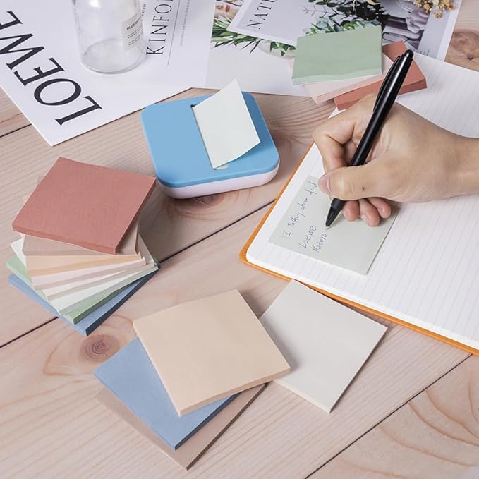 (16 Pack) Pop Up Sticky Notes 3x3 in Post Accordion Stickies Super Sticking Power Memo Pads Vintage Colors