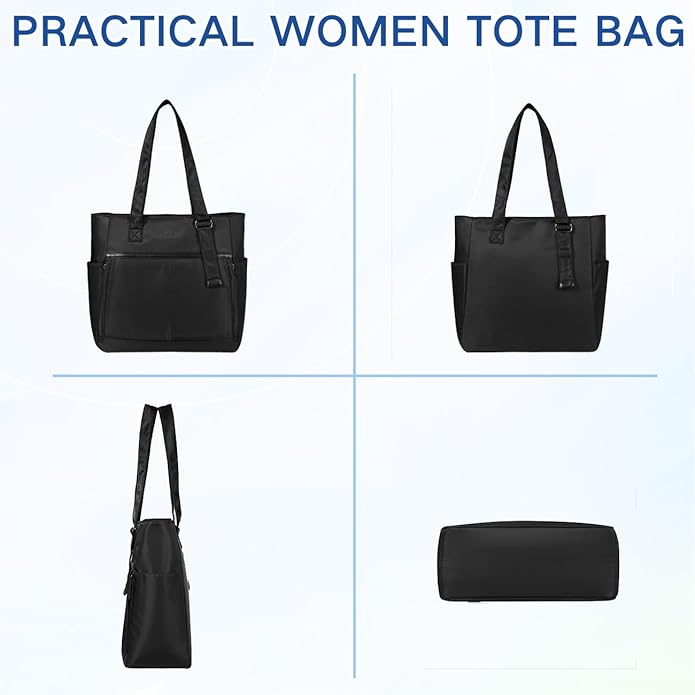 Chase Chic Laptop Bag for Women, Trendy Work Tote Bag Ladies 15.6 inch Computer Bag Fashion Business Handbag for Travel