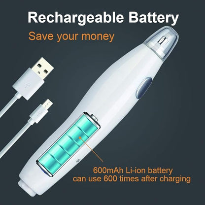 AFMAT Electric Eraser for Artists, 140 Eraser Refills, Rechargeable Electric Eraser for Drawing, Artist Eraser Rechargeable for Drafting, Painting, Sketching, Architectural Plans, Detailer Tool-White