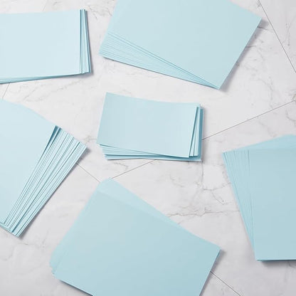 50 Sheets Blank Cardstock Paper 250 GSM Thick Heavy Cards Stock for DIY Art Projects, Card Making, Postcards, Greeting Cards, Birthday Party, Wedding Invitation (Light Blue, 4x6 inches)