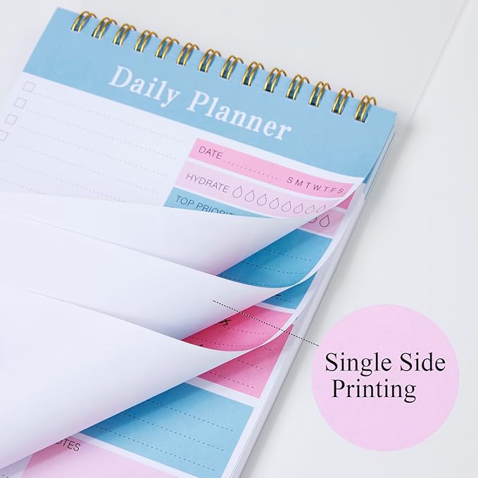 Do List Notepad, 52 Sheets To Do List Planner, 5.2"x7.8" To Do List Notebook, Undated Daily Planner 2024 for School/Office Supplies