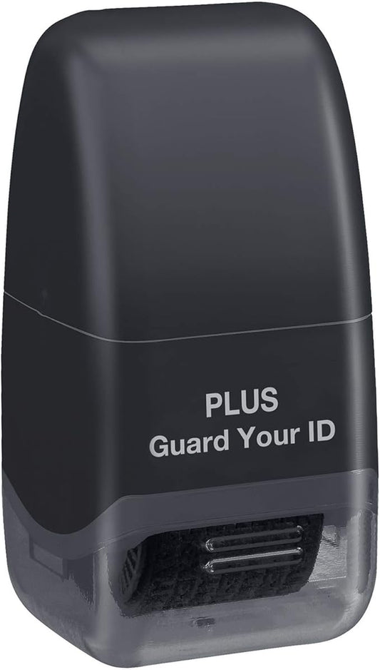 Guard Your ID Identity Protection Security Prevention Stamp Roller (Black) IS-520CM