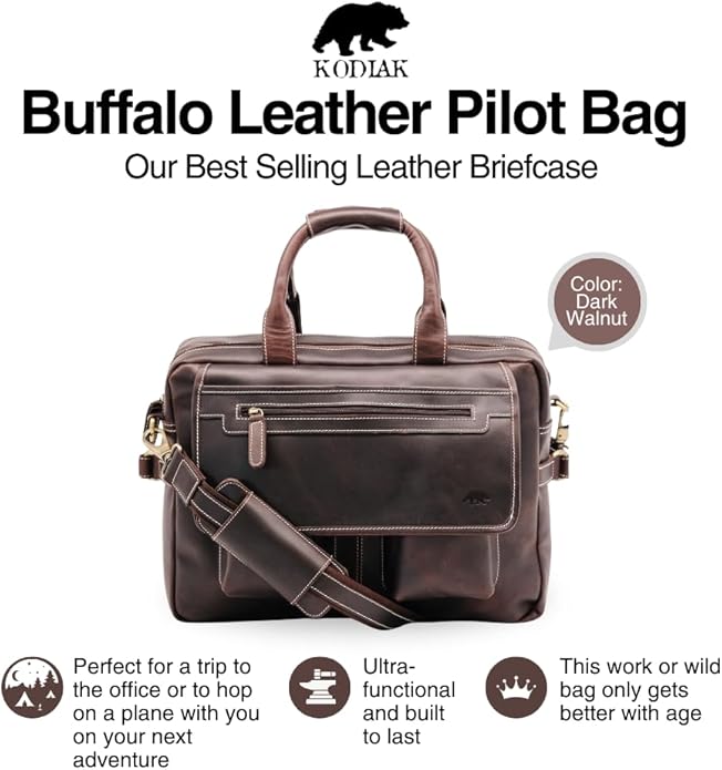 Buffalo Leather Pilot Bag