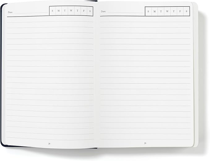 Wykeham's Executive 2026 Undated Daily Journal Planner – US Format – Customization Available (Personalized Royal Blue, 8.5"×5.5" - Undated)