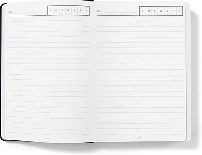 Wykeham's Executive 2026 Undated Daily Journal Planner – US Format – Customization Available (Personalized Royal Blue, 8.5"×5.5" - Undated)