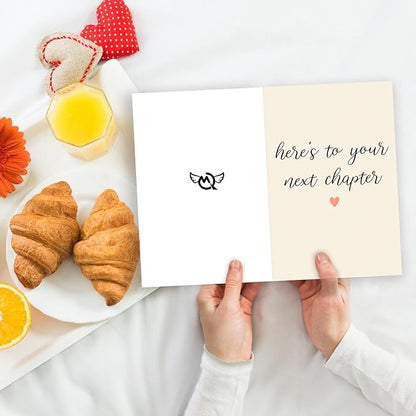 Funny New Chapter Card for Men Women - Congratulation, Leaving, Retirement, Goodbye Card for Friend Him Her