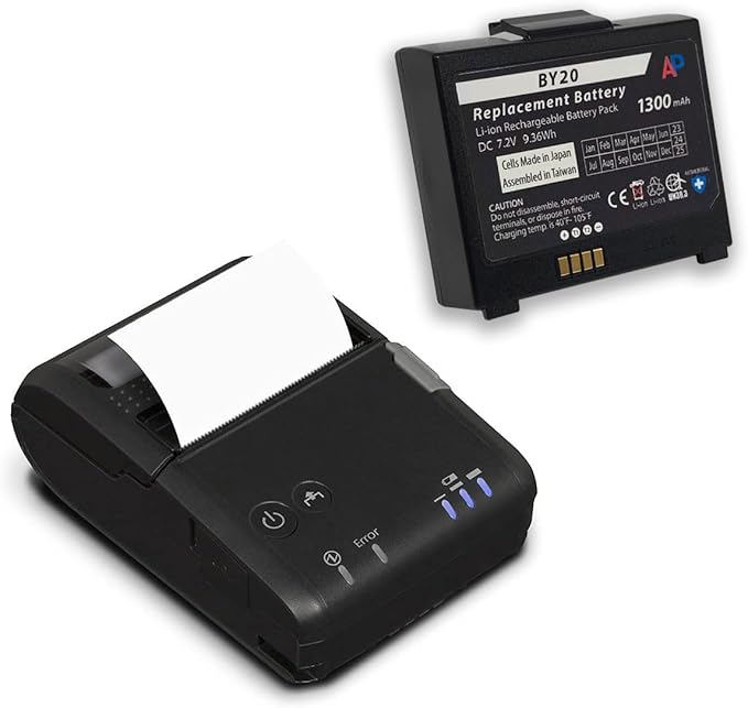 Artisan Power Replacement Battery for The Epson Mobilink TM-P20 Printer (OT-BY20, D171A, 2169271) 1300 mAh