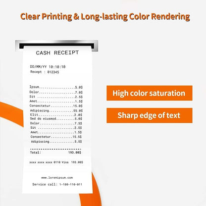 (200 Rolls) 2 1/4 x 50 Thermal Paper Receipt Rolls Premium Quality Paper fits all Credit Card Terminals BPA Free