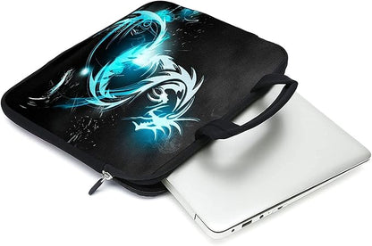 Laptop Sleeve 11.6 12.1 inch Protective Chromebook Case Pouch Notebook Ultrabook Bag Tablet Sleeve Cover Travel Briefcase with Handle for Men Women (Dragon)