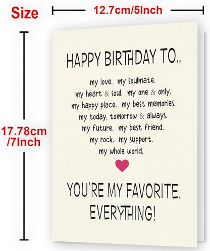 Funny Birthday Card & Gifts for Men Husband Boyfriend Him, Happy Bday Card, Sweetheart Romantic Raunchy