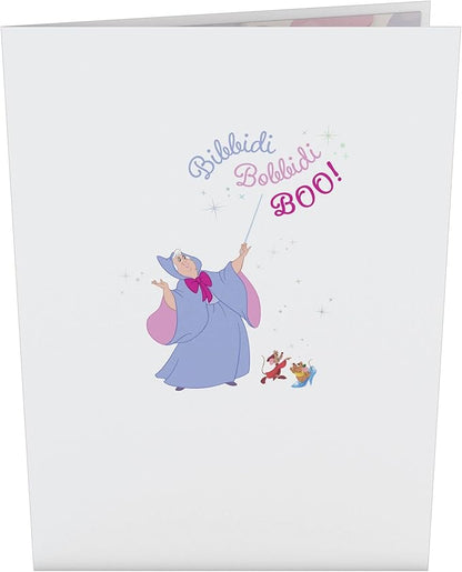 Lovepop Happy Birthday Pop-Up Card for Her and Him- 3D Disney Birthday Greeting Cards for Boys, Girls, Men, Women - Fair God Mother - 5" x 7" Cinderella Card - Blank Note Card & Envelope Included