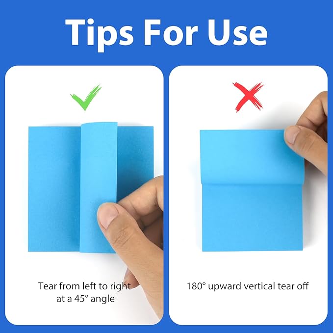 Sticky Notes,30 Pads,3x3 Inches, Colorful Self-Stick Notes Pads, Office Supplies,Perfect for Office, Study, and Daily Life Organization,100 Sheets/pad