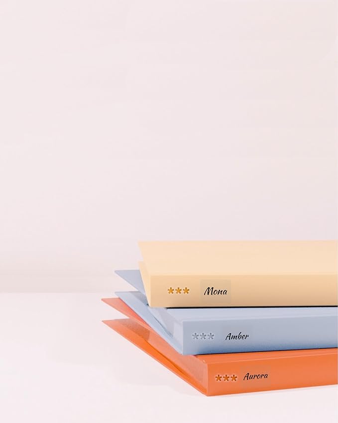 [3x230 pcs] Phomemo Labels Square Series, 1.57''x1.18'' (40x30mm) M110 M100 M220 M221 M120 M200 Labels, Clear, 230 Labels/Roll, 3 Rolls, Multi-Purpose Adhesive Thermal Phomemo Original Labels