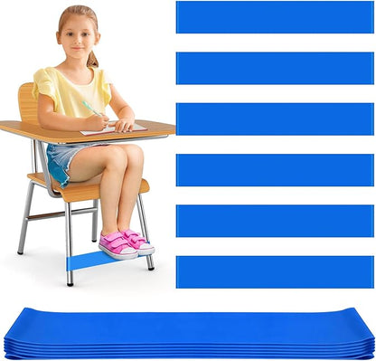 6 Pack Chair Bands for Kids with Fidgety Feet, ADHD Tools for Kids, ROOKEA Sensory Room Must Haves for Adhd Kids Fidget Chair Bands Autism Classroom Must Haves ADHD Tools for Classroom Home Chairs