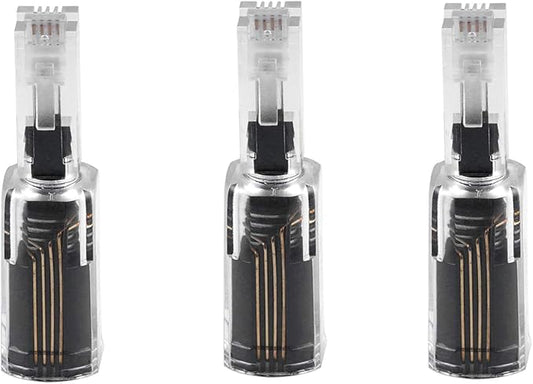 Power Gear Telephone Cord Detangler, 3 Pack, Tangle-Free 360 Degree Rotation, Plug into Landline Phone Handset, For Use in Home or Office, All Brands, Black, 30057