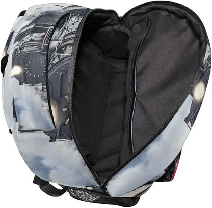 AUUXVA Custom School Backpack for Boys Kids with Name/Text Personalized Bookbag Add Your Name Customized Backpack Train School Bag Laptop Backpack Travel Camping Daypack