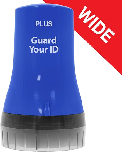 Guard Your ID ADVANCED WIDE Roller Identity Theft Prevention Security Stamp NAVY BLUE (70109)