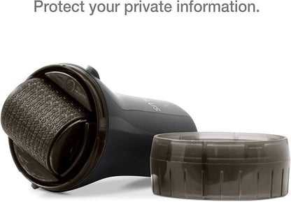 Guard Your ID ADVANCED WIDE Roller Identity Theft Prevention Security Stamp BLACK