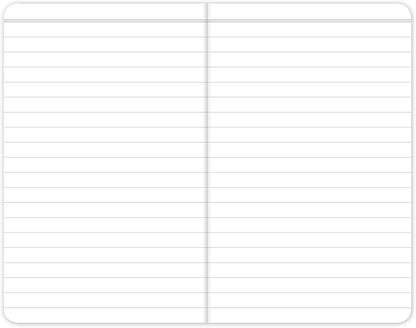 Elan Publishing Company Field Notebook/Pocket Journal - 3.5"x5.5" - Black - Lined Memo Book - Pack of 5