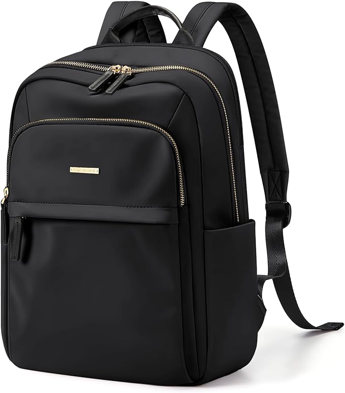 Laptop Backpack for Women Travel Work Commute Casual Daypack Backpack Purse Computer Bags Fit 14 Inch Notebook (Black)