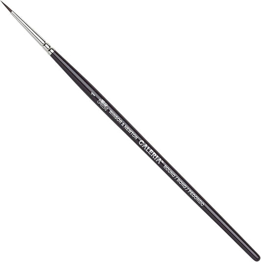 Winsor & Newton Galeria Brush Short Handle Round No 1 (Each) (1.5mm)