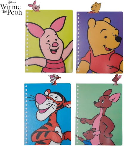 Innovative Designs Disney Winnie the Pooh Tab Journal Notebook, Spiral Bound, 96 Lined Pages, 8 x 7 inches