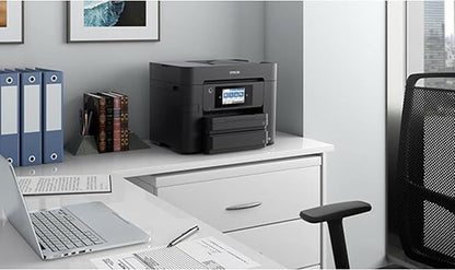 Epson Workforce Pro WF-4830 Wireless All-in-One Printer with Auto 2-Sided Print, Copy, Scan and Fax, 50-Page ADF, 500-sheet Paper Capacity, and 4.3" Color Touchscreen, Works with Alexa, Black, Large
