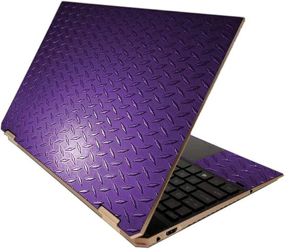 MightySkins Skin for HP Spectre x360 15" (2020) - Purple Diamond Plate | Protective, Durable, and Unique Vinyl Decal wrap Cover | Easy to Apply | Made in The USA