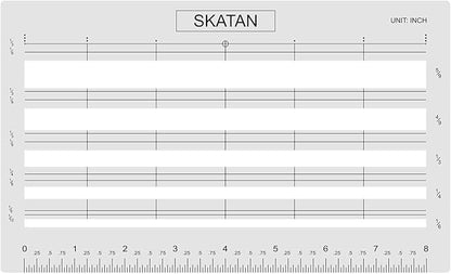 SKATAN Letter Writing and Envelope Addressing Guide, fits a Wide Range of Letter Paper and Envelopes