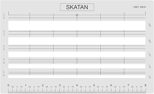 SKATAN Letter Writing and Envelope Addressing Guide, fits a Wide Range of Letter Paper and Envelopes