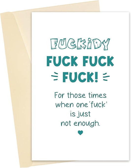 Fuck Cancer Card - Funny Cancer Encouragement & Rude Sympathy Card for Friend Fighting Illness