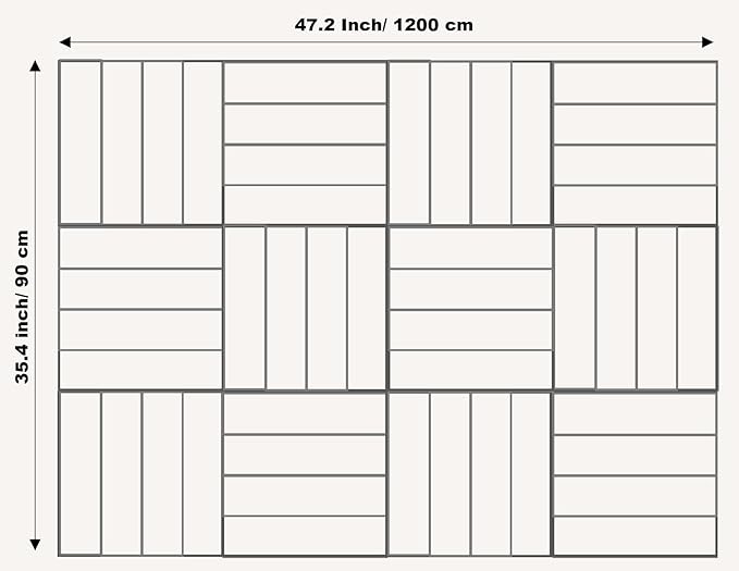 Large Cork Board Alternative - 12-Pack Felt Wall Tiles with Safe Removable Adhesive Tabs, Cork Wall Tiles Bulletin Board Home Office Essentials - Terracotta