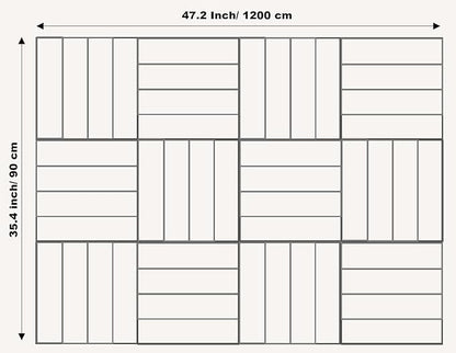 Large Cork Board Alternative - 12-Pack Felt Wall Tiles with Safe Removable Adhesive Tabs, Cork Wall Tiles Bulletin Board Home Office Essentials - Terracotta