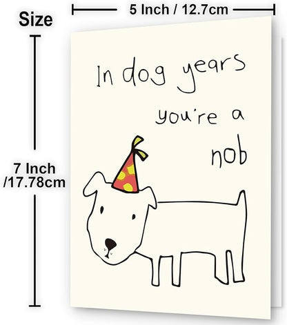 Funny Birthday Cards for Men, Women, Brother, Sister, Dad, Mom, Husband, Friend, and Anyone | Humorous Gifts | Unique Birthday Decoration